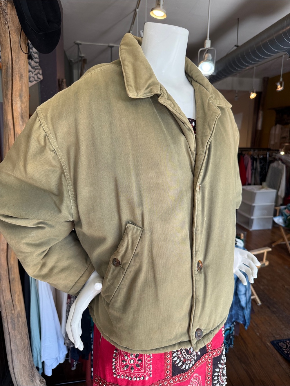 Men's/ Women’s Olive Bomber Jacket - Casual Rugged Layer